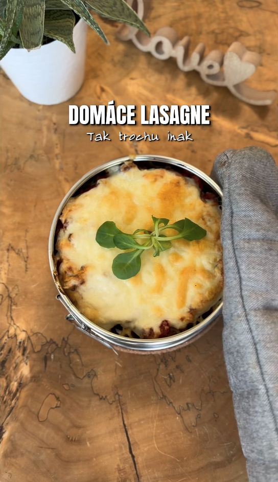 UGC receptové video — domáce lasagne